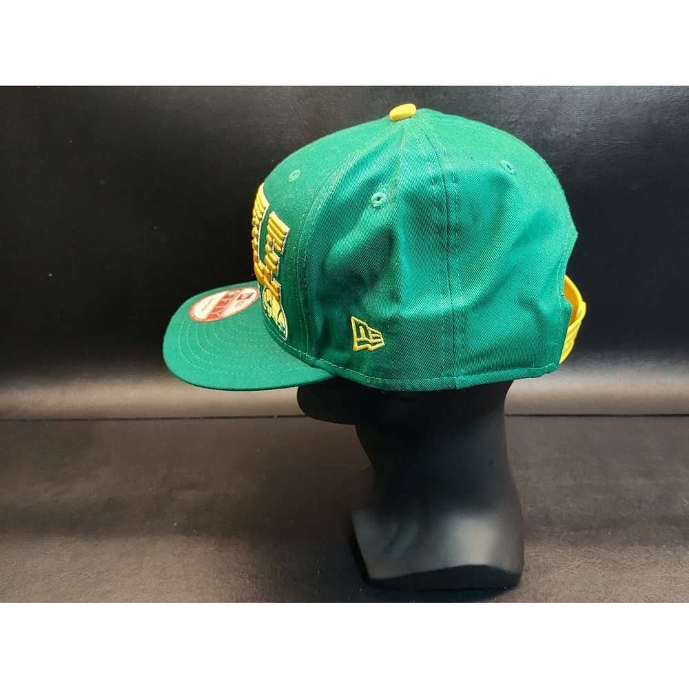 Vintage New Era 9Fifty Hardwood Classic Seattle Sonics Supersonics Snapback Hat - Picture 5 of 9